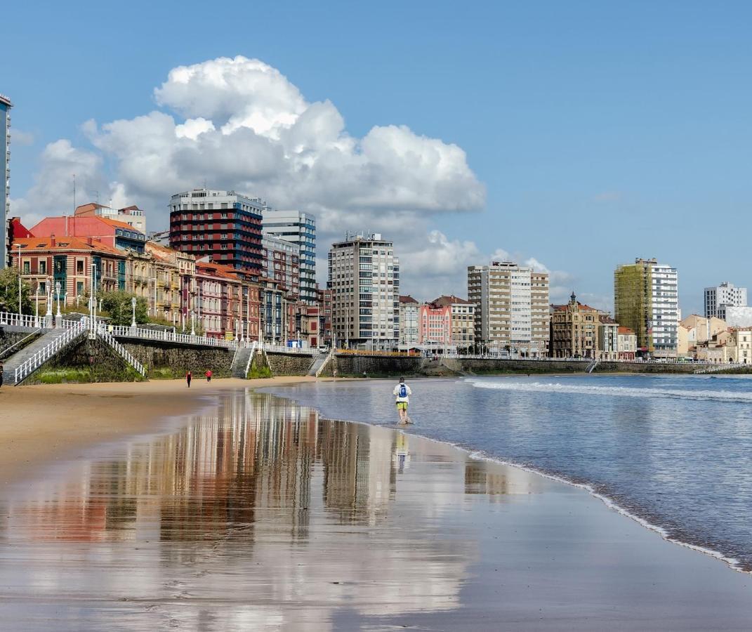 ヒホンMar Al Mar - Estupendo Piso A Un Paso De La Playa - Vut-2088-Asアパートメント エクステリア 写真